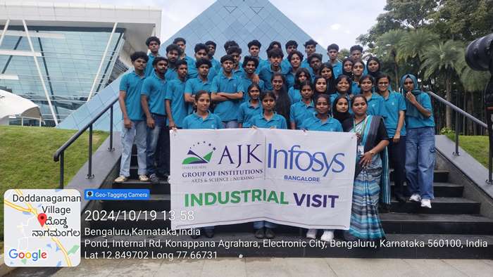 AJK College Students industrial visit to Infosys Bangalore 6